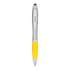 Satin Silver Barrel with Yellow Rubberized Grip